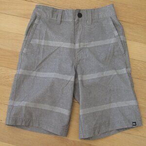 Quicksilver Boys Grey Short Size 7 Golf Outing Summer Strethy Soft